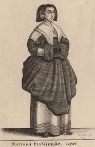 Matrona Parisiensis, 1643. de Wenceslaus Hollar