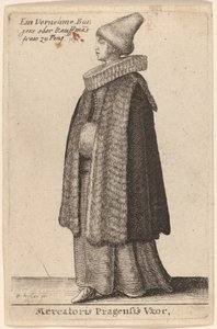 Mercatoris Pragensis Vxor de Wenceslaus Hollar