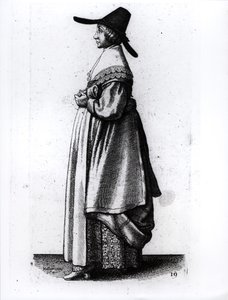 Esposa do comerciante, 1640 de Wenceslaus Hollar