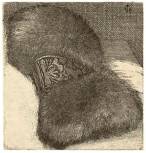 Muff com uma banda de brocado de Wenceslaus Hollar