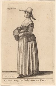Uma mulher inglesa morando na aldeia de Wenceslaus Hollar