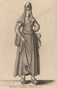 Mulier Aulica Turca, 1644. de Wenceslaus Hollar