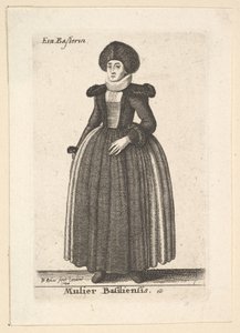 Mulher da mulher Basel, Basel, 1644. de Wenceslaus Hollar