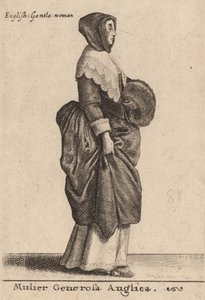 Mulier Generosa Anglica, 1642. de Wenceslaus Hollar
