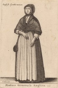 Mulier Generosa Anglica, 1643. de Wenceslaus Hollar