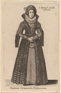 Mulier Generosa Hispânica de Wenceslaus Hollar