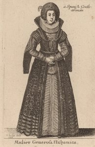 Mulier Generosa Hispanica, 1644. de Wenceslaus Hollar