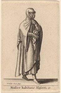 A mulher que vive em Algieri de Wenceslaus Hollar