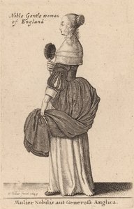 A Nobre Mulher Inglesa, 1643 de Wenceslaus Hollar