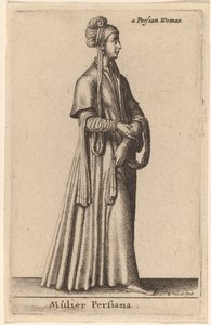 mulher persa de Wenceslaus Hollar