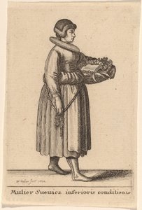 mulher sueca de condição inferior de Wenceslaus Hollar