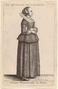 A mulher de Viena na casa de Wenceslaus Hollar