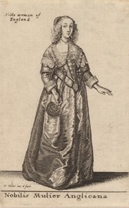 Nobilis Mulier Anglicana. de Wenceslaus Hollar