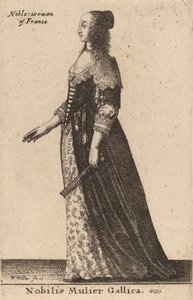 Uma francesa famosa. de Wenceslaus Hollar