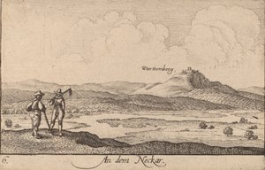 No Neckar, 1635. de Wenceslaus Hollar
