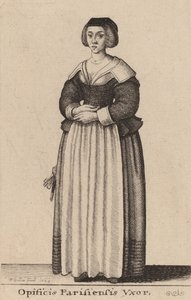 Opificis Parisiensis Vxor, 1643. de Wenceslaus Hollar
