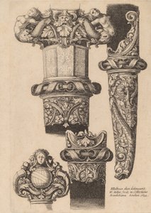 Ornamentação para um punhal e uma bainha, 1644. de Wenceslaus Hollar