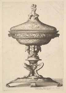 Cálice ornamentado, 1642. de Wenceslaus Hollar