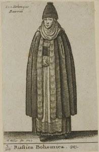 Camponesa da Boêmia de Wenceslaus Hollar