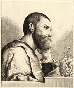 Retrato de Pietro Aretino quando jovem c.1650 de Wenceslaus Hollar
