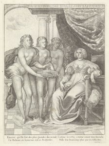 Retrato de Amalia van Solms História da entrada da Rainha Mãe do Rei Cristianíssimo nas Províncias Unidas dos Países Baixos. (título da série) de Wenceslaus Hollar