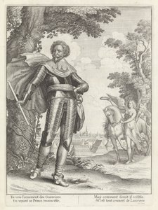 Portret van Frederik Hendrik, prins van Oranje
História da entrada da Rainha Mãe do Rei Altíssimo Cristão nas Províncias Unidas dos Países Baixos (título da série) de Wenceslaus Hollar