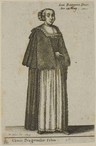 Garota de Praga de Wenceslaus Hollar