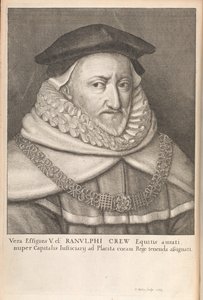 Tripulação de Ranulph, de "Memoriais históricos das leis inglesas" por William Dugdale, Londres 1666
