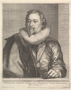 Richard Weston, conde de Portland, 1645. de Wenceslaus Hollar