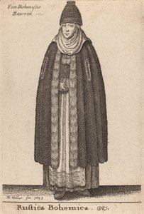 Rustica Bohemica, 1643. de Wenceslaus Hollar
