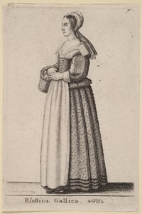 Cena rústica gaulesa de Wenceslaus Hollar