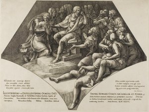 Seleuco e seu filho de Wenceslaus Hollar