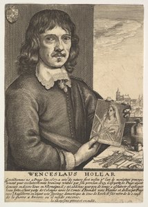 Auto-retrato, século XVII. de Wenceslaus Hollar