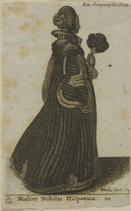 nobre espanhola de Wenceslaus Hollar