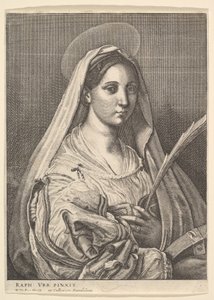 Santa Catarina de Alexandria, 1644-52. de Wenceslaus Hollar