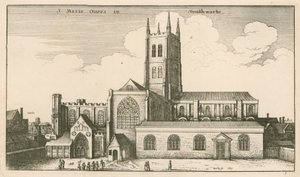 Igreja do St Saviour, Southwark, Londres de Wenceslaus Hollar