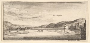 Estugarda: O Lago, 1663-65. de Wenceslaus Hollar