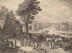 O Canal, 1650. de Wenceslaus Hollar