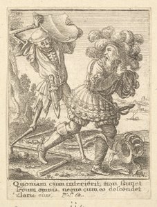 O Conde da Dança da Morte, 1651. de Wenceslaus Hollar