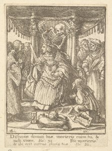 O Imperador, da Dança da Morte, 1651. de Wenceslaus Hollar