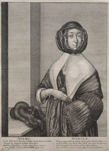As Quatro Estações: Inverno, 1641. de Wenceslaus Hollar
