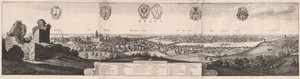A Grande Vista de Praga, 1649. de Wenceslaus Hollar