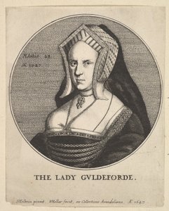Lady Guldeforde Mary, Lady Guildford, 1647. de Wenceslaus Hollar