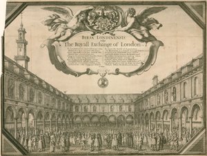 The Royal Exchange, Londres de Wenceslaus Hollar
