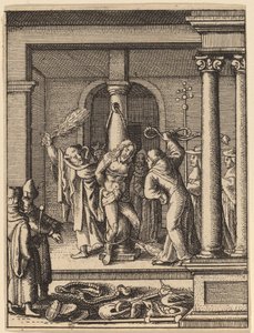 The Scourging de Wenceslaus Hollar