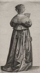 Os vários hábitos das mulheres inglesas, da nobreza às mulheres do campo ..., 1639. de Wenceslaus Hollar