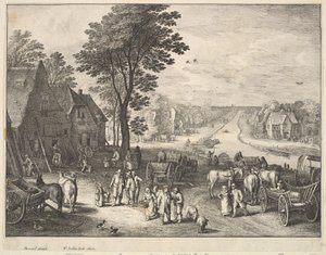 O Canal Reto, 1650. de Wenceslaus Hollar