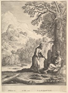 A Tentação, 1625-77. de Wenceslaus Hollar