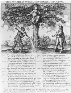 O mundo está arruinado e governado pela opinião de Wenceslaus Hollar