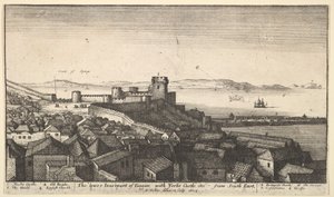 A parte interna inferior de Tânger, 1673. de Wenceslaus Hollar